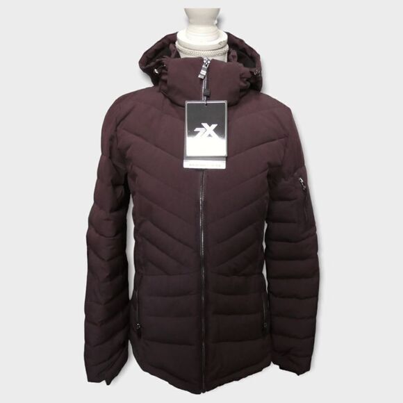 ZeroXposur Dark Earth Water and Wind Resistant Stretch Puffer Coat Women's Size - Picture 2 of 8